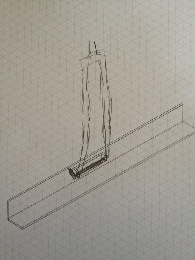 Sketch of the rack