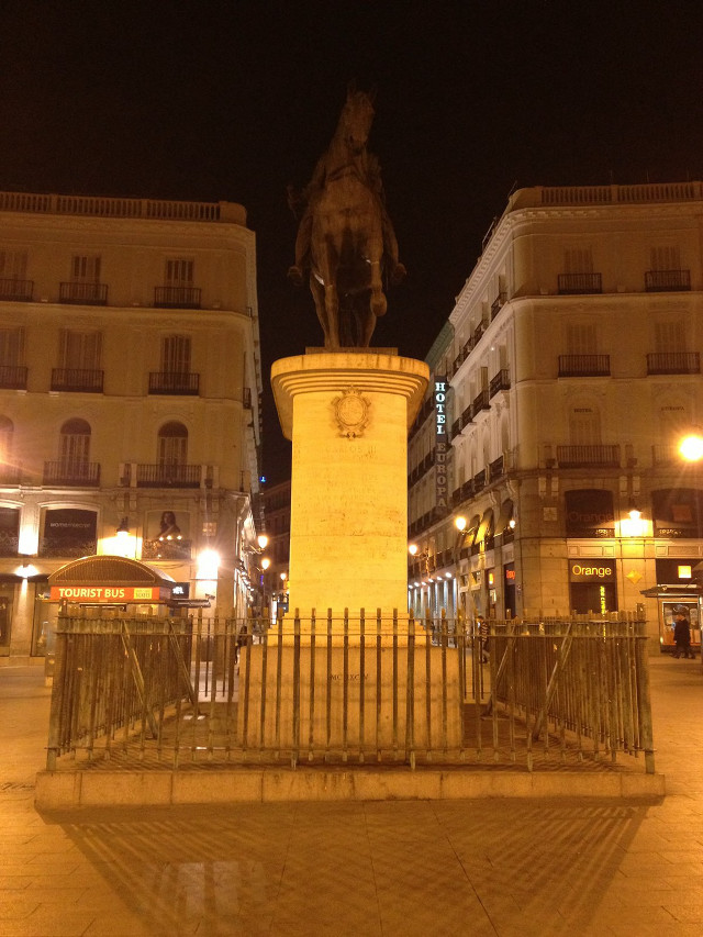 Statue in central Madrid