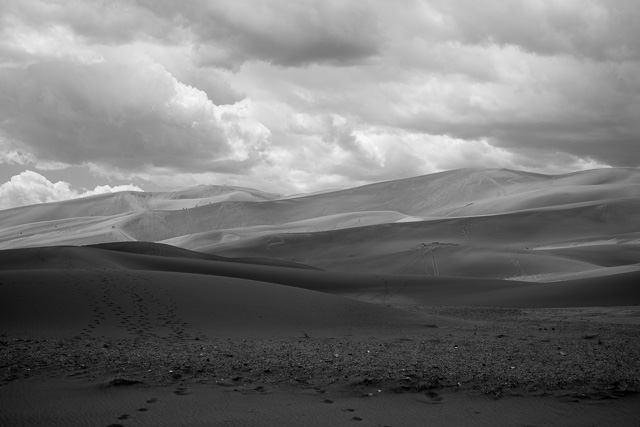 The dunes in black & white