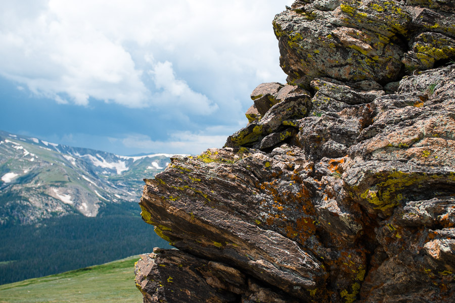 A colorful rock